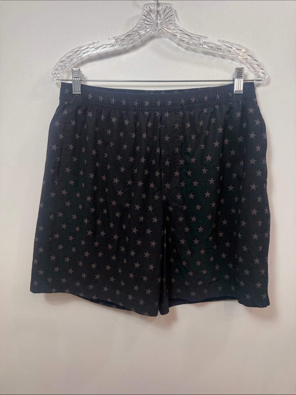 Chubbies Star print black 7” swim shorts size large